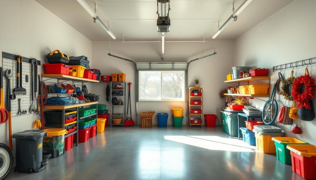 Garage organization zones