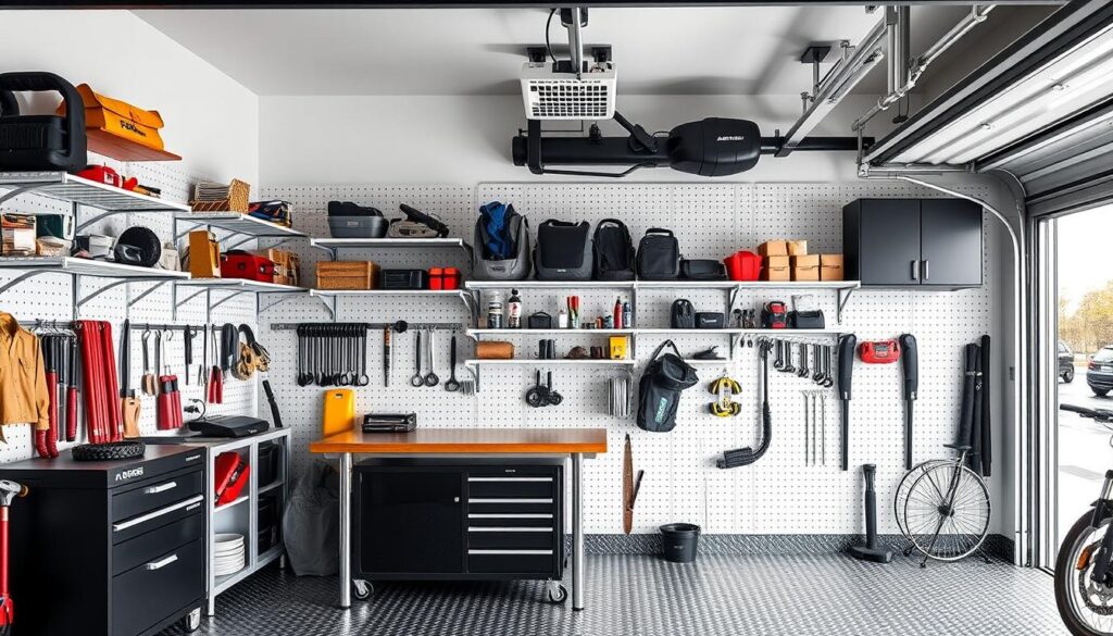 Multipurpose garage storage solutions