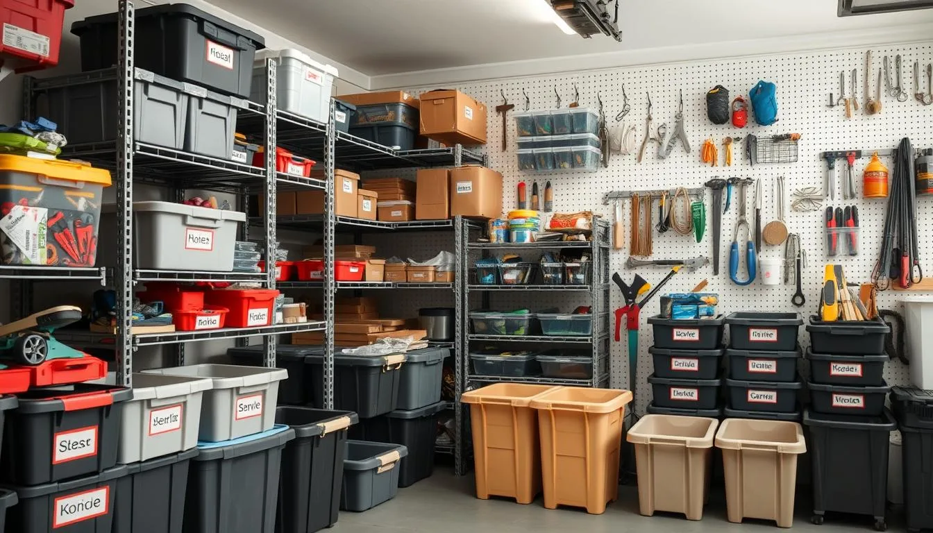 Garage organization labeling Tips