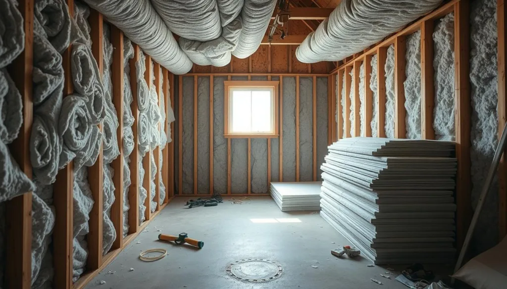 Insulation and Drywall Installation