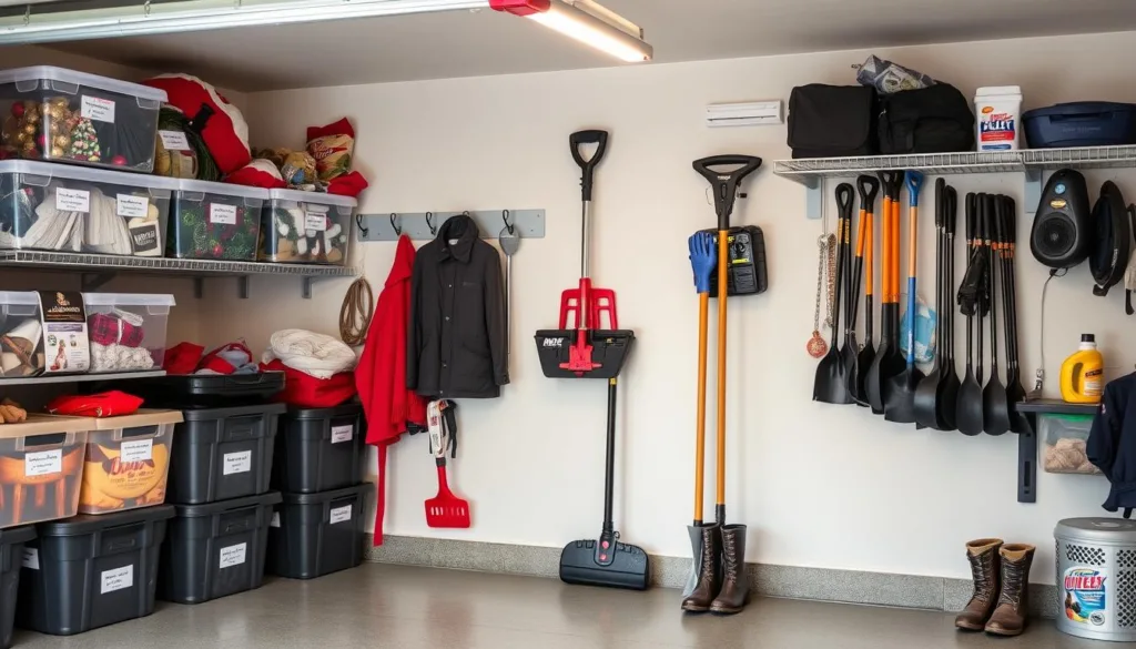 garage storage tips for winter items