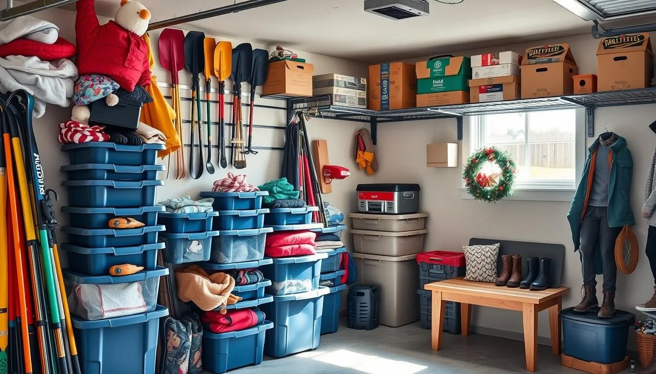 garage storage tips for winter items