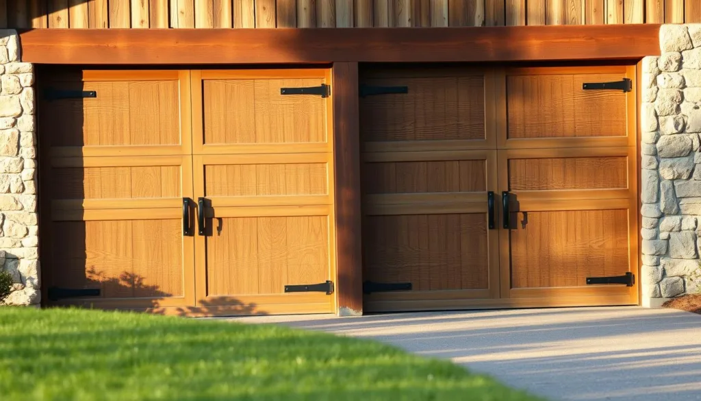 durable wood garage doors