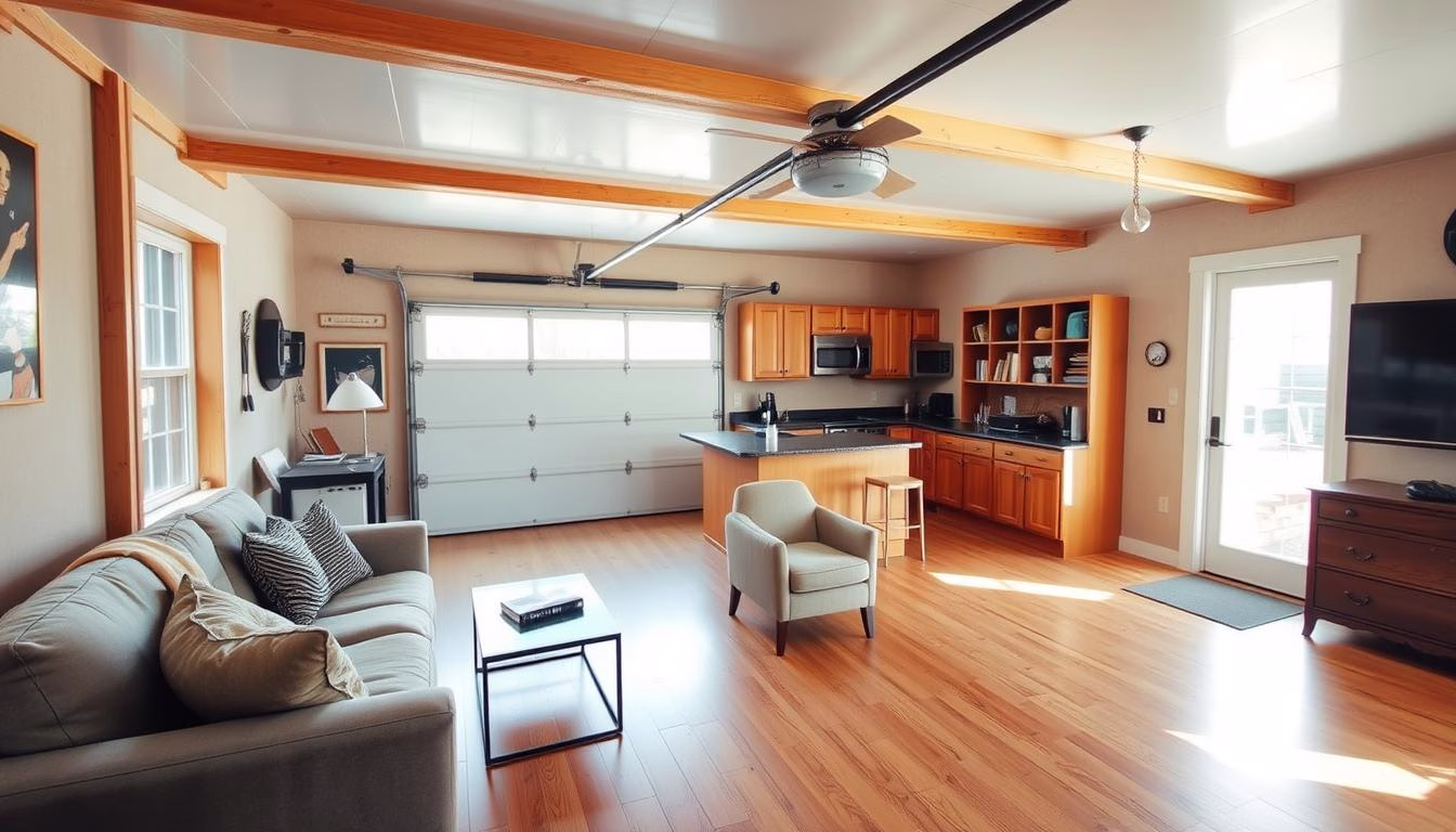 How to turn a garage into living space