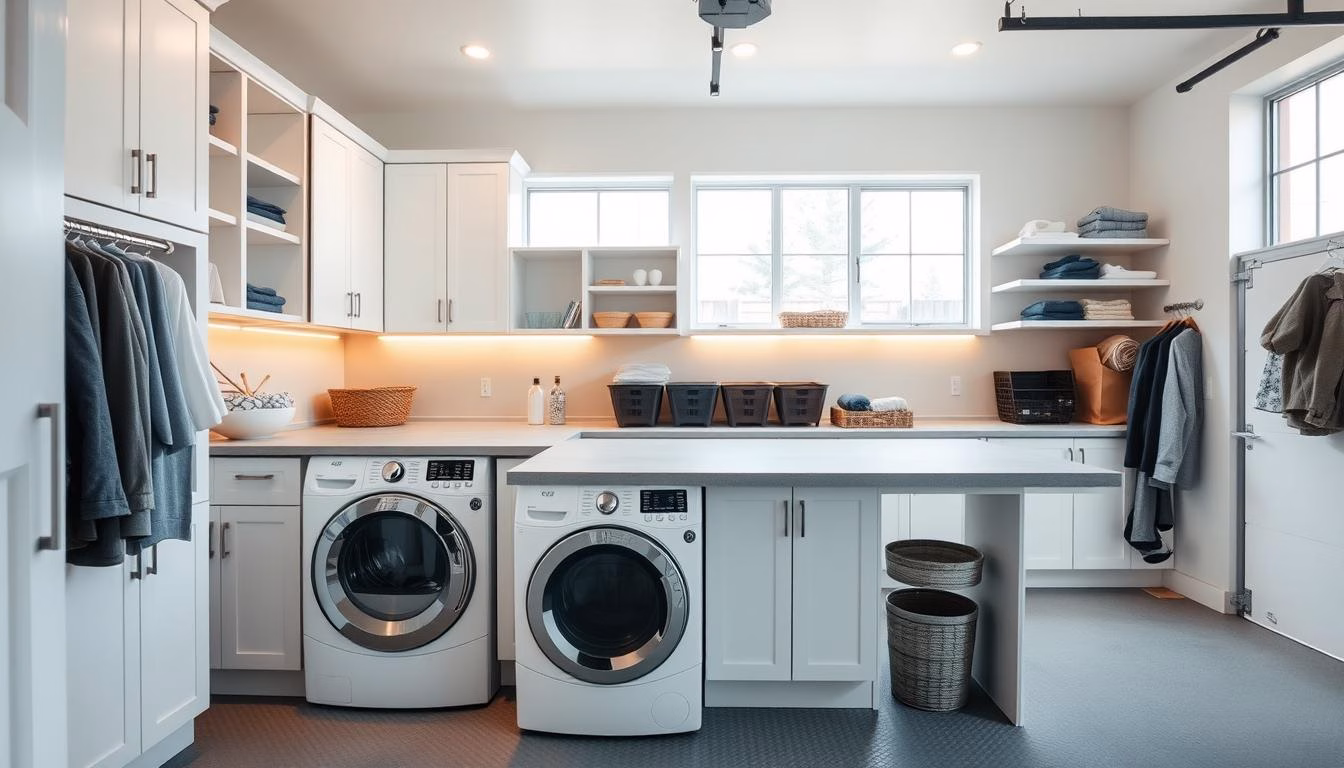 laundry in garage